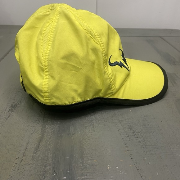 Nike Rafael Nadal Dri-FIT Corner Bull Hat Neon Yellow Tennis - Picture 5 of 12